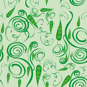 绿豌豆抽象图案