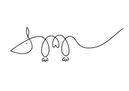 鼠文字简单卡通鼠标志照片