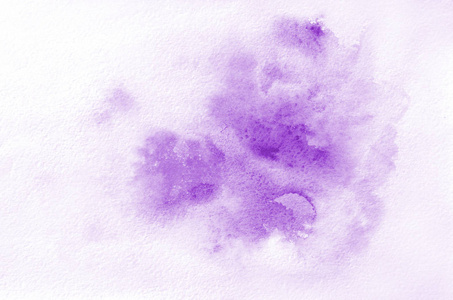 手绘紫色水彩形状为您的设计。创意彩绘背景, 手工制作装饰