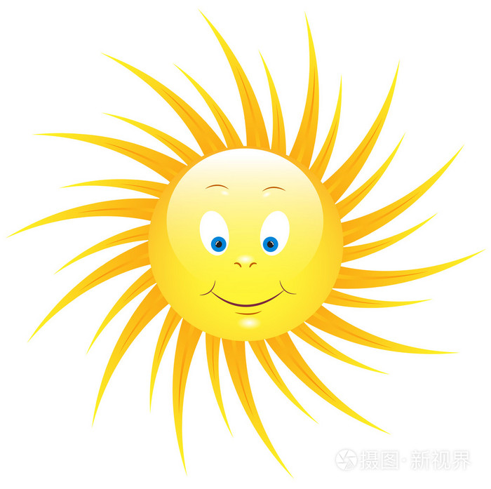 可爱的太阳微笑