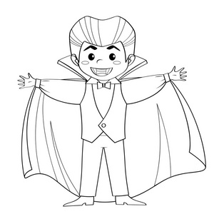 吸血鬼男孩图片-吸血鬼男孩素材-吸血鬼男孩插画-摄图新视界