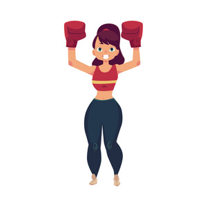 拳击女运动员图片