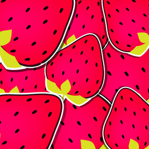 可爱的草莓背景