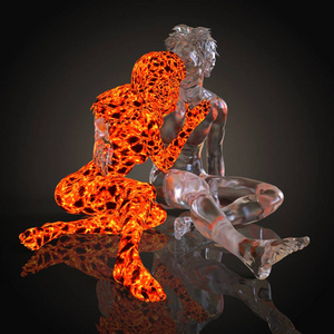 冰与火的碰撞图片