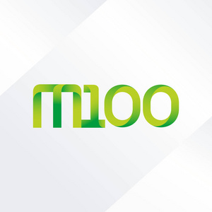 联合信函徽标 m 100 矢量插图