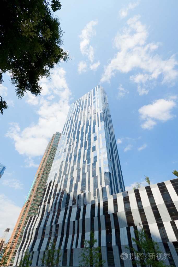 布鲁克林市中心的现代建筑