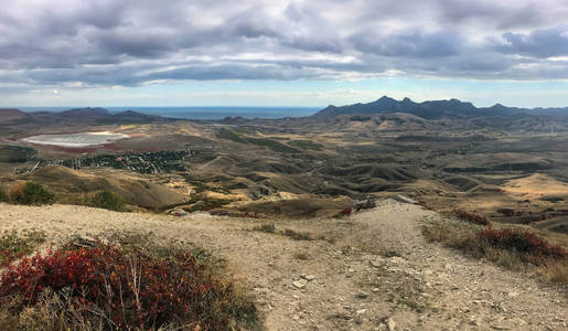 视图从谷和科托贝尔山的上面