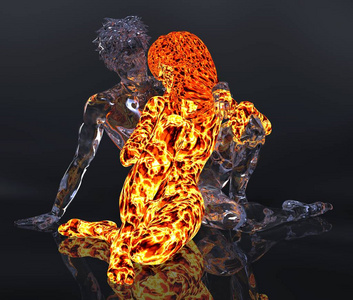 冰与火的碰撞图片