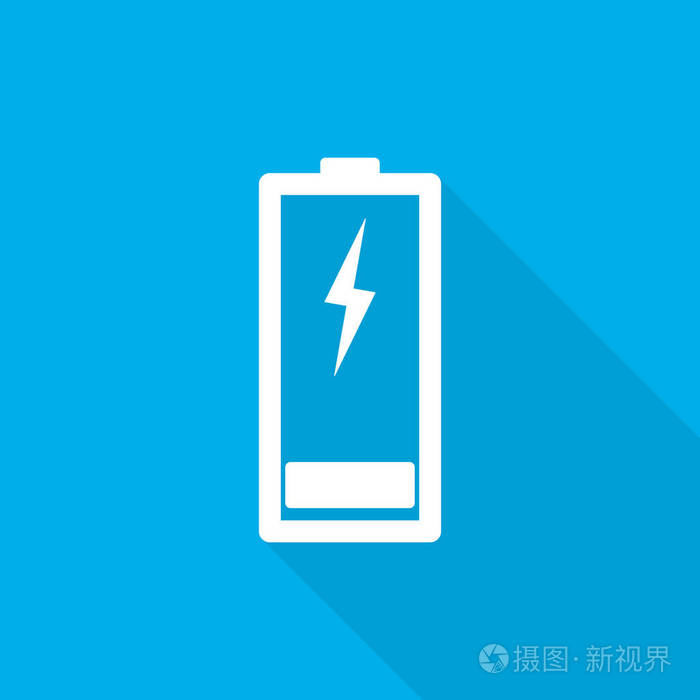 充电电池图标矢量图