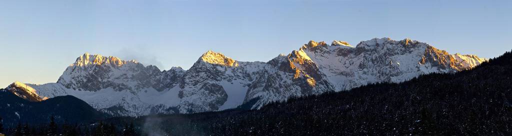 Karwendel 范围在冬天, 上部巴伐利亚, 巴伐利亚, 德国, 欧洲