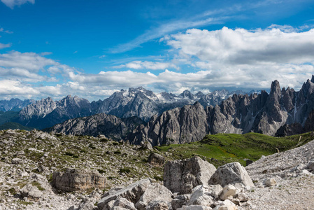 Tre 犯罪 di Lavaredo。白云岩的阿尔卑斯山。意大利