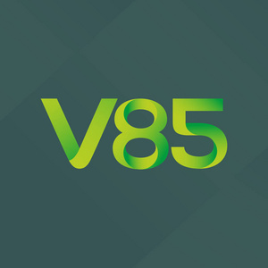 V85 字母和数字号码徽标图标