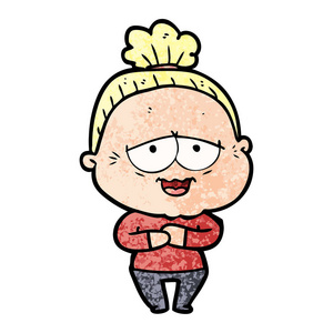 老太太卡通图片