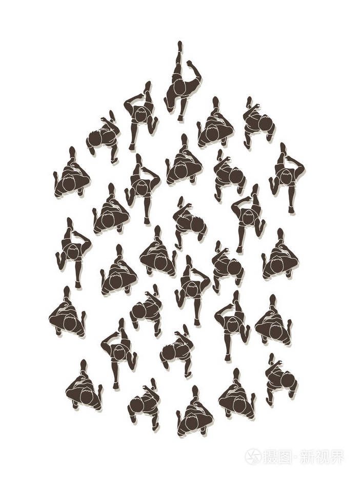 人治顶视图平面向量