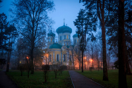 10月底, 晨雾, Gatchina, 列宁格勒地区