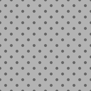 平铺矢量模式在灰色的背景上的黑色圆点。