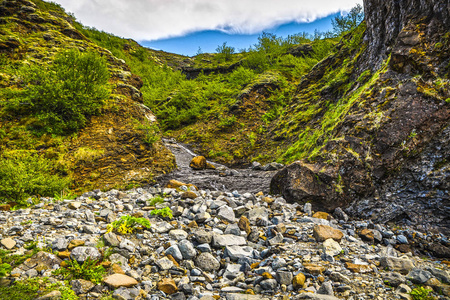 冰岛的自然美丽山水风景