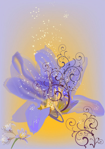 单紫丁香花装饰