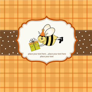 蜜蜂生日贺卡