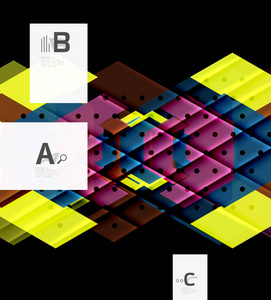 三角形和几何形状抽象背景