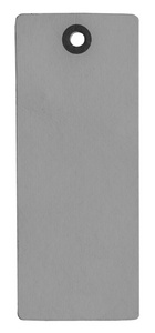 空白的旧灰色纸板标签被隔离在白色。可用于文本
