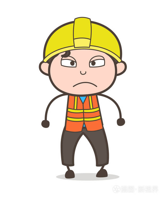 好斗的表情-可爱的卡通男工程师图