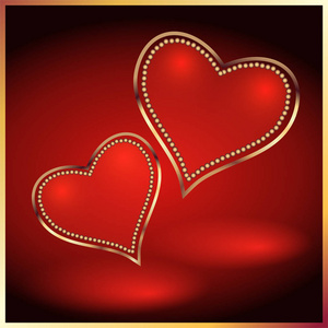 两个装饰心图片