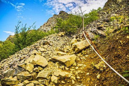 冰岛的自然美丽山水风景