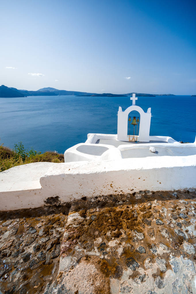 希腊圣托里尼岛伊亚镇.