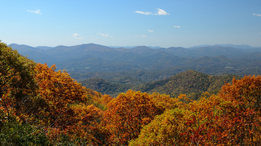 停在蓝岭山