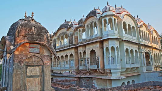 印度 Gherka 寺 靠近 Morarka 酒店 Nawalgarh, Shekhawati, 拉贾斯坦邦