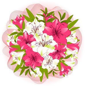 百合花图案设计图片大全