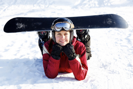 女性滑雪板