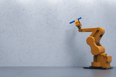 机器人手臂书写照片