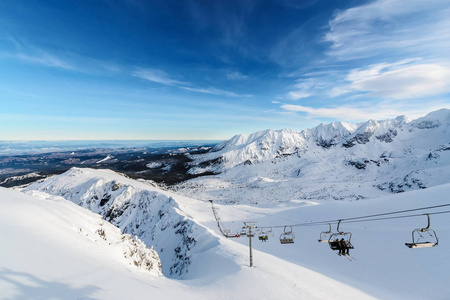 Kasprowy Wierch 在 Tatra 山冬, 日胶片