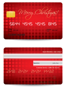 特别圣诞信用卡设计