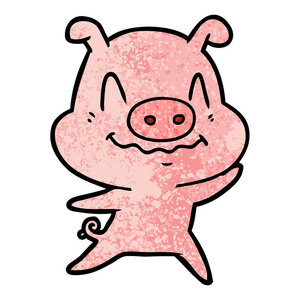 矢量图的卡通小猪照片