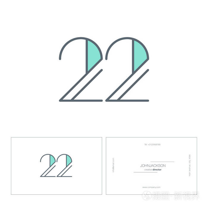 数字编号标志22