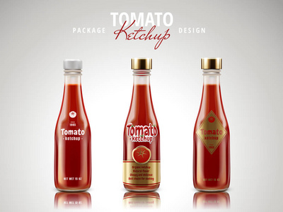 番茄番茄酱包装设计图片
