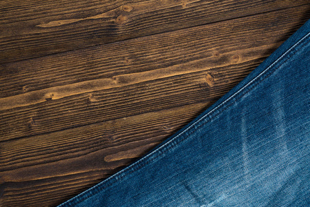 粗糙的深色木质牛仔裤或牛仔裤的牛仔系列