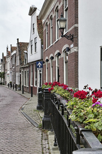 荷兰，沃伦达姆村 阿姆斯特丹，典型的荷兰石头房子