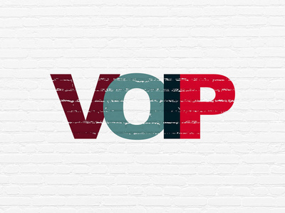 web 开发的概念 在背景墙上的 voip