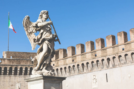 在罗马，意大利的圣天使城堡