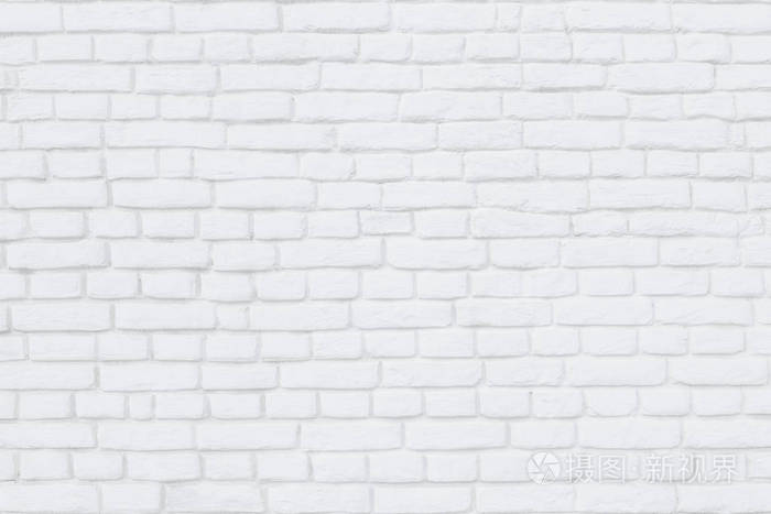 粉刷白石灰为背景的砖墙