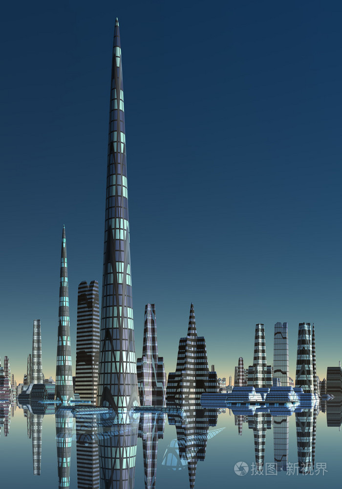 虚构的城市天际线01选项c