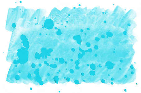 彩色蓝色水彩湿刷油漆液体背景墙纸, 卡。水彩画鲜艳的彩色抽象手绘纸纹理背景生动元素的网页, 打印