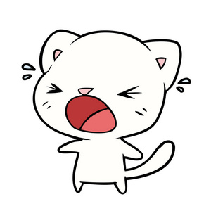 北极熊卡通矢量插画