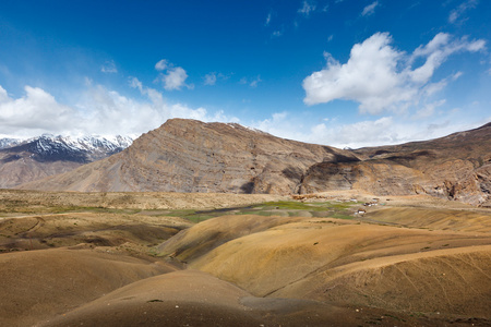 喜马拉雅山村庄图片