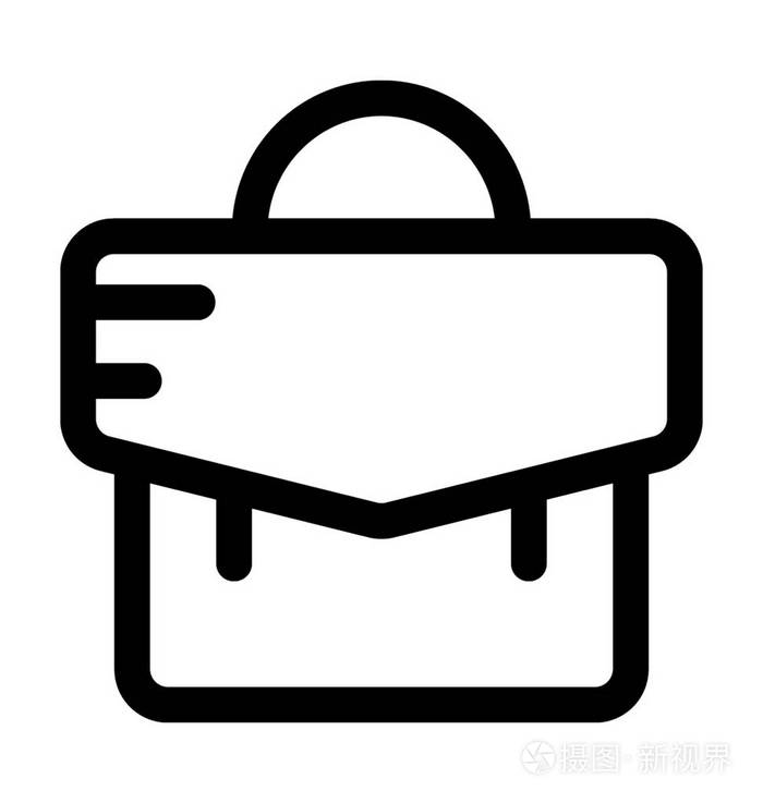 书包轮廓矢量图标