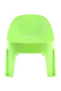 塑料短绿色椅子
